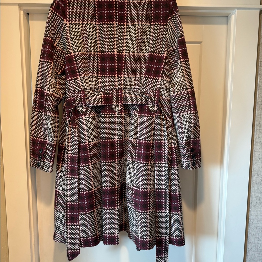 CAbi Sovereign Plaid Trench Coat - Picture 2 of 6